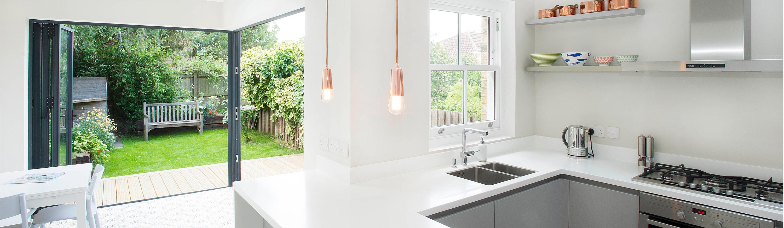 A picture of a kitchen extension