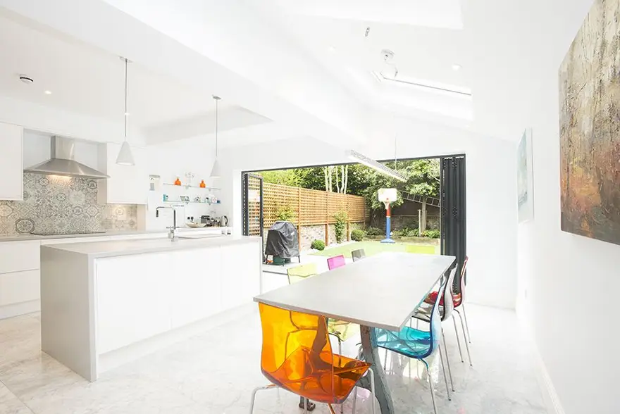 Completed Build Team side return kitchen extension to a terraced house in Kentish Town (Camden, NW5)